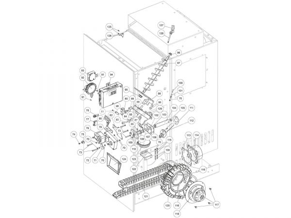 Original Rika PKE Schneckenmotor stufenlos | N112030 | Splitzeichnung Nr. 88