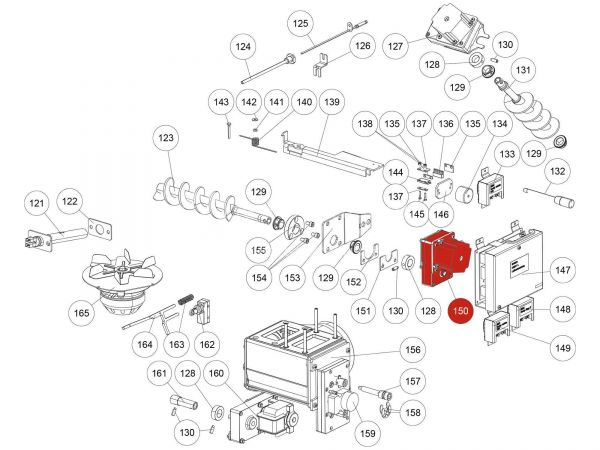 Rika Induo II Schneckenmotor stufenlos | N111862 | Splitzeichnung Nr. 150
