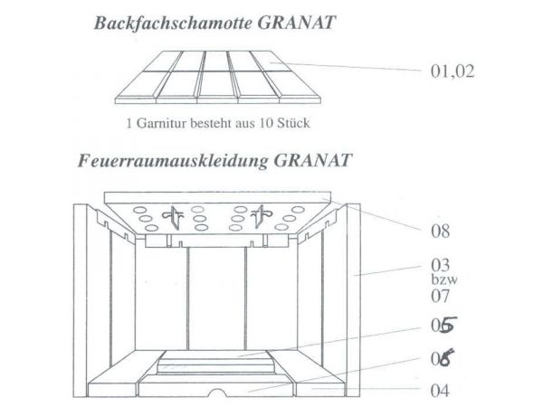 Rika Granat Umlenkplatte | Z10522