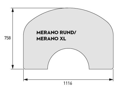Skantherm Merano XL Vorlegeplatte | Glasstärke 6 mm | Kanten poliert