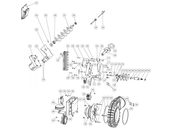 Original Rika Sono Schneckenmotor stufenlos | N112030 | Splitzeichnung Nr. 151