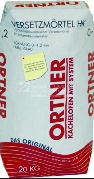 Sack Ortner Versetzmörtel HK. 20 kg Sack | Schamottsteine Versetzmörtel