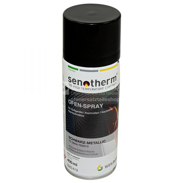 Ofenlack schwarz-metallic | Senotherm | 400 ml
