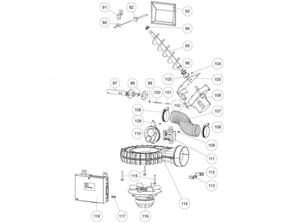 Rika Livo Zusatzplatine Motor, inkl. Kabel | B16030 | Splitzeichnung Nr. 111