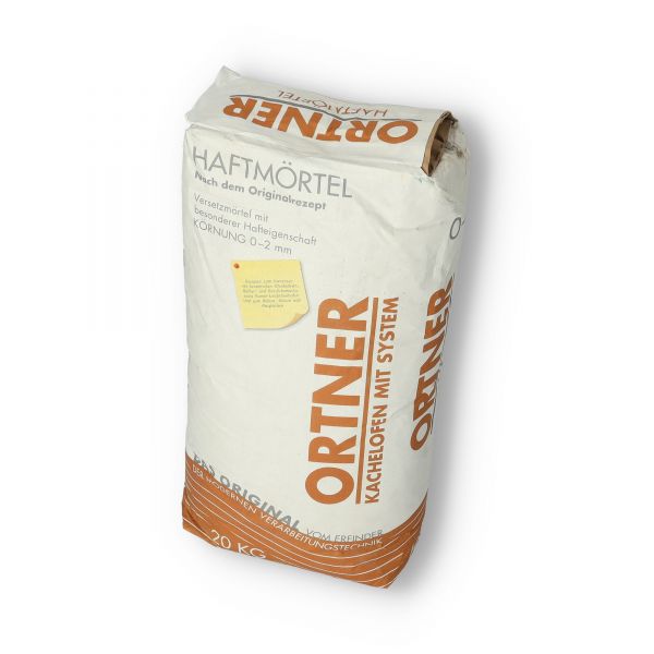 Original Ortner Haftmörtel 20 kg Sack | hydraulisch rasch abbindender Ofenbaumörtel