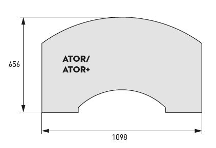 Skantherm Ator Vorlegeplatte | Glasstärke 6 mm | Kanten poliert