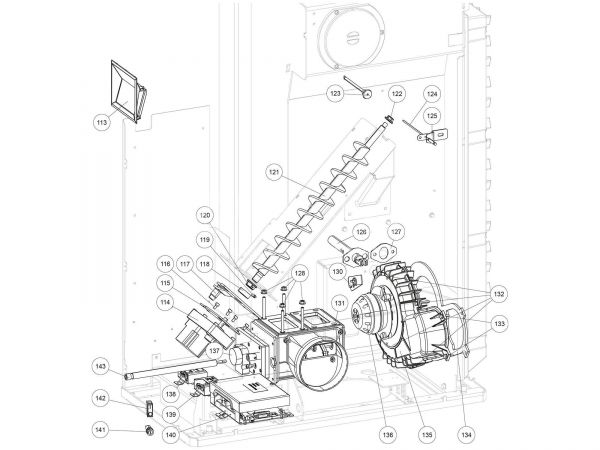 Original Rika Paro Zusatzplatine Motor, inklusive Kabel | B16030 | Splitzeichnung Nr. 138